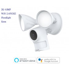 Foscam F41室內室外無線雙頻防水超清2K網絡攝影機泛光燈彩色夜視內置警報器