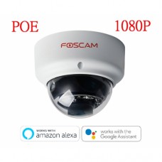 POE Foscam D2EP室外防水防爆網絡攝影機高清1080P雲端/SD CARD儲存, ALEXA, GOOGLE ASSISTANT
