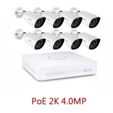 POE 2K Foscam FN8108HE(NVR) + 8x G4EP(2K CAM) 8路高清網絡錄影機優惠套裝(無HDD無CABLE)