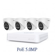 POE Foscam 5.0MP FN8108HE(NVR) + 4x T5EP(5.0MP CAM) 8路超清網絡錄影機優惠套裝(HDD/CABLE需自購)