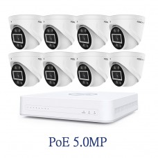 POE Foscam 5.0MP FN8108HE(NVR) + 8x T5EP(5.0MP CAM) 8路超清網絡錄影機優惠套裝(HDD/CABLE需自購)
