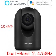 Foscam R4M超清2K無線網絡攝影機 SD CARD/CLOUD/FTP/NVR/NAS儲存 WiFi雙頻黑色