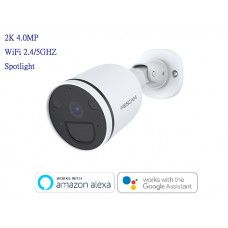 Foscam S41室內室外無線雙頻防水超清2K網絡攝影機聚光燈彩色夜視內置警報器